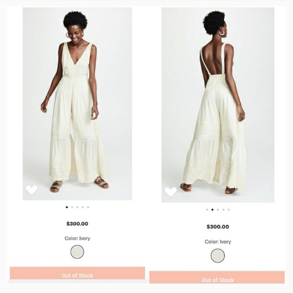 HoSt PiCk! Free People Paloma Jumpsuit sz 2, $300 - Picture 4 of 11